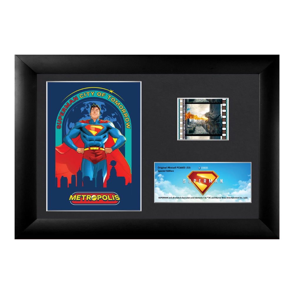 Superman (2025) (City of Tomorrow) Minicell FilmCells™ Framed Desktop Presentation USFC6602